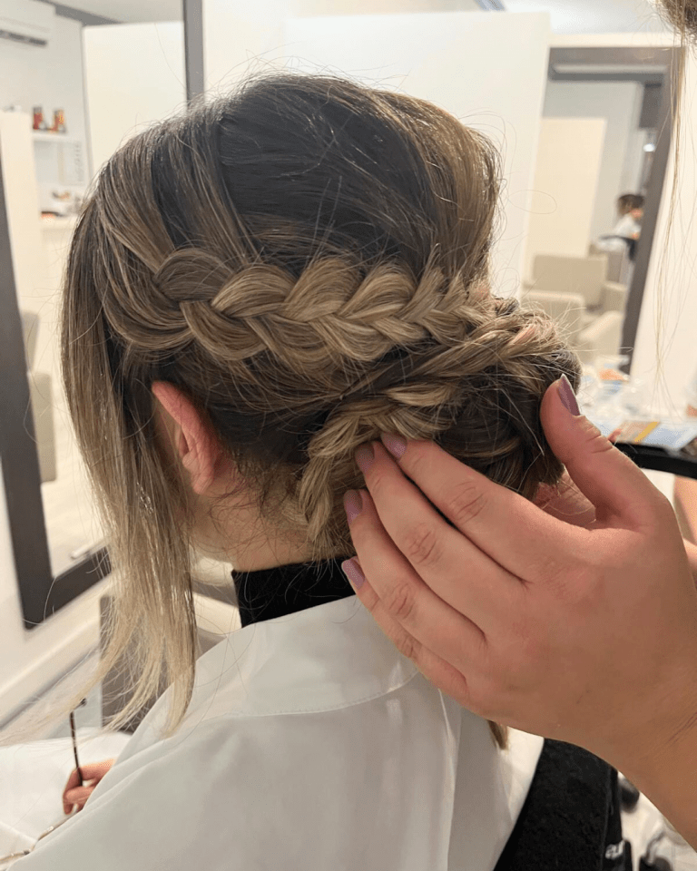 chignon coiffure de mariage à la varenne saint hilaire coiffeur